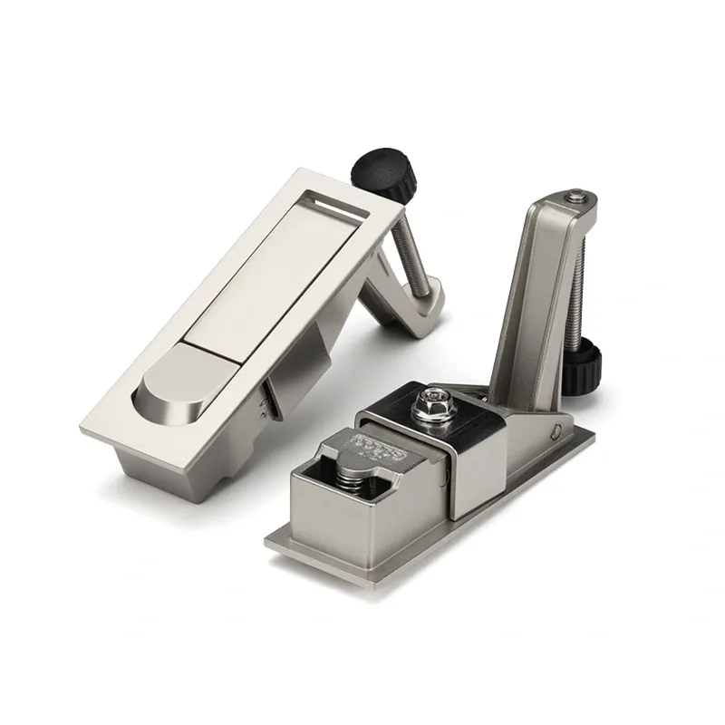 Reguliuojamas mygtuko atšokimo spintelės užraktas